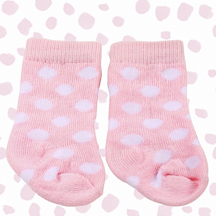 Носки для куколки розовые 